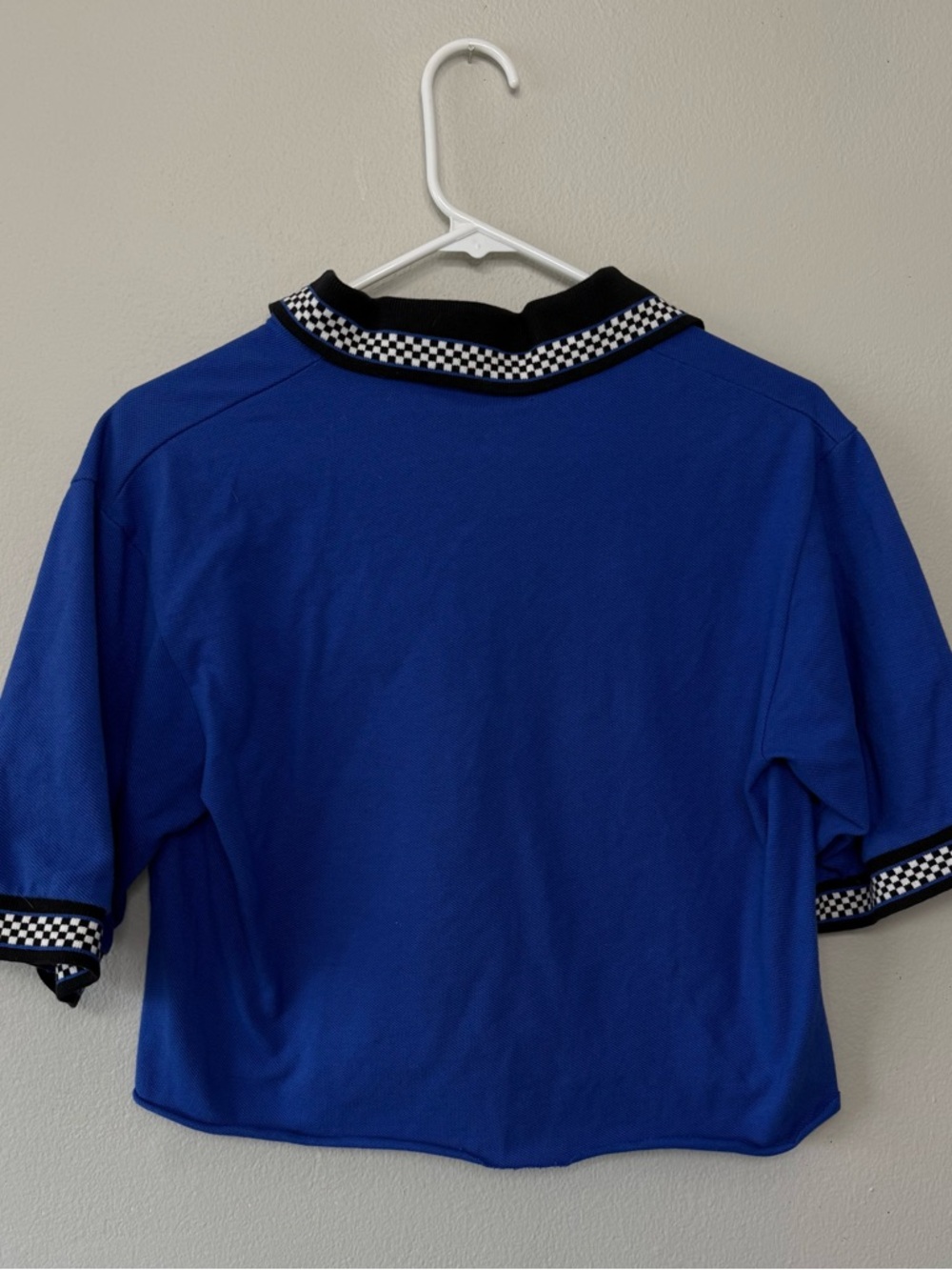 Jerzees Checkered Racing Polo Tee - Picture 4 of 5